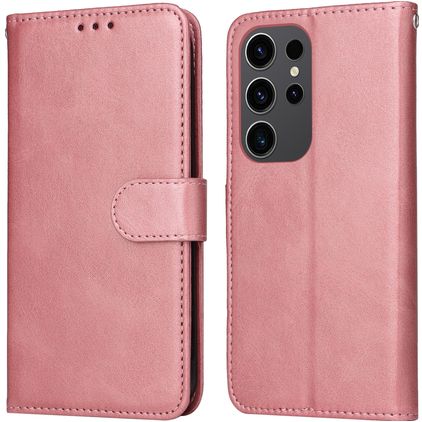 Mobigear Wallet Housse Samsung Galaxy S24 Ultra Etui Porte-Monnaie - Rose doré