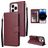 Mobigear Wallet Housse iPhone 14 Pro Max Etui Porte-Monnaie - Rouge
