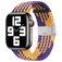 Mobigear Braided Bracelet Nylon Apple Watch Fermeture à pince - 49/46/45/44 mm - Orange / Violet