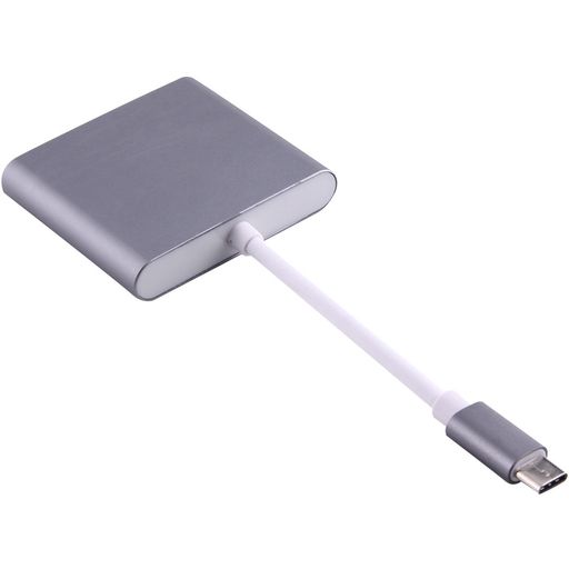 Mobigear - Hub USB-C vers HDMI / USB-A / USB-C - Gris