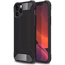 Mobigear Outdoor Coque iPhone 12 Coque arrière Rigide Anti-Chocs - Noir