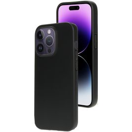 Mobiparts Classic Coque iPhone 14 Pro Coque arrière en TPU Souple - Matt Black