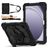 Mobigear SureGrip Xtreme Coque Samsung Galaxy Tab A9 Plus (2023) Coque arrière en Plastique rigide,Silicone + Bandoulière + Support Amovible - Noir