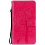 Mobigear Tree Housse Samsung Galaxy S21 Etui Porte-Monnaie - Magenta