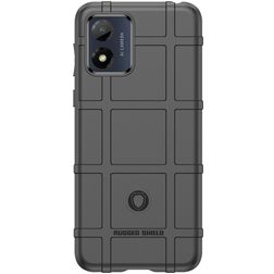 Mobigear Rugged Shield Motorola Moto E13 TPU souple Coque arrière Antichoc - Noir