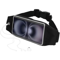 Mobiparts Comfort Fit Brassard Téléphone iPhone 16 Brassard Coque de Sport en Neoprène - Noir