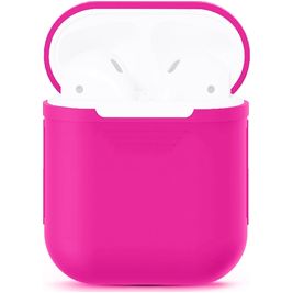 Mobigear Colors Coque Apple AirPods 1 Coque en Silicone Souple - Magenta Mobigear Colors Coque Apple AirPods 1 Coque en Silicone Souple - Magenta