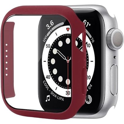 Mobigear Colors Coque Apple Watch - 45 mm Coque Rigide - Bordeaux