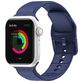 Mobigear Dashed Bracelet Silicone Apple Watch Fermeture boucle ardillon - 42/41/40/38 mm - Dark Blue