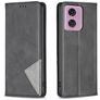 Mobigear Rhombus Slim Housse Motorola Moto G04 Etui - Noir