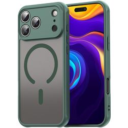Mobigear Shockproof Coque iPhone 18 Pro Max MagSafe Coque arrière Rigide - Vert