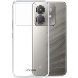 Mobilize Gelly Case Coque Transparente POCO M7 Pro Coque arrière en TPU Souple - Transparent