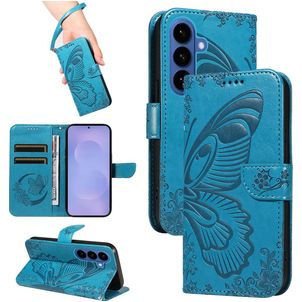 Mobigear Butterfly Housse Samsung Galaxy S26 Etui Porte-Monnaie - Bleu