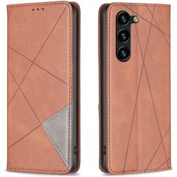 Mobigear Rhombus Slim Housse Samsung Galaxy S25 Plus Etui - Marron