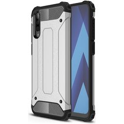 Mobigear Outdoor Coque Samsung Galaxy A50 Coque arrière Rigide Anti-Chocs - Argent