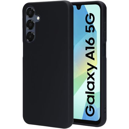 Mobiparts Coque Samsung Galaxy A16 Coque arrière en Silicone - Noir