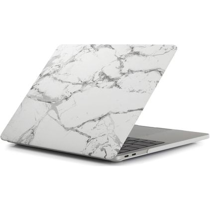 Mobigear Marble MacBook Pro 16 Pouces (2021-2026) Coque - Blanc - Model A2485 / A2780 / A2991 / A3186 / A3428 / A3429
