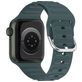 Mobigear Bumpy Bracelet Silicone Apple Watch Fermeture boucle ardillon - 49/46/45/44 mm - Vert