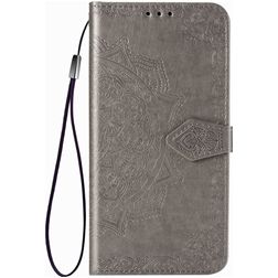 Mobigear Mandala Housse Realme X50 Pro Etui Porte-Monnaie - Gris