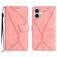 Mobigear Stitch Housse iPhone 17 Etui Porte-Monnaie - Rose