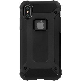 Mobiparts Rugged Shield Coque iPhone X Coque arrière Rigide Anti-Chocs - Noir