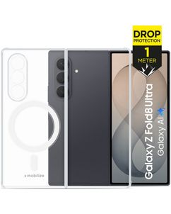Mobilize Naked Protection Coque Transparente Samsung Galaxy Z Fold 8 MagSafe Coque arrière Rigide Anti-Chocs - Transparent