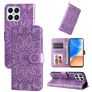 Mobigear Sunflower Housse HONOR X8 Etui Porte-Monnaie - Violet