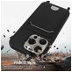 Mobigear Lanyard Card iPhone 16 Pro Coque avec cordon en Silicone et Porte-Cartes - Noir