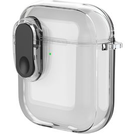 Mobigear Crystal Clip Coque Apple AirPods 1 Coque Rigide - Noir