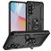 Mobigear Armor ring Coque Samsung Galaxy A36 Coque arrière Rigide Anti-Chocs avec Anneau-Support - Noir