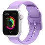 Mobigear Dashed Bracelet Silicone Apple Watch Fermeture boucle ardillon - 42/41/40/38 mm - Violet