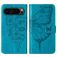 Mobigear Butterfly Housse Google Pixel 9 Pro Etui Porte-Monnaie - Bleu