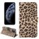 Mobigear Leopard Housse iPhone 12 Pro Etui Porte-Monnaie - Jaune