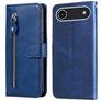 Mobigear Zipper Housse iPhone Air Etui Porte-Monnaie - Bleu
