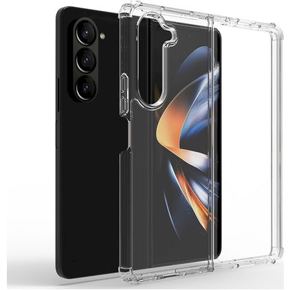 Mobigear Cushion Transparent Samsung Galaxy Z Fold 5 TPU souple Coque arrière Antichoc - Transparent