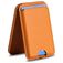 Mobigear Wallet Stand - Porte Cartes en - 3 Cartes - Compatible MagSafe - Marron