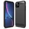 Mobigear Brushed Slim Coque iPhone 11 Coque arrière en TPU Souple - Noir