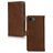 Mobilize Wallet iPhone 17e Cuir véritable Étui Portefeuille - Marron