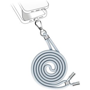 Valenta Lanyard - Cordon de téléphone universel ajustable - Gris