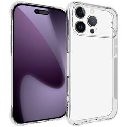 Mobigear Cushion Coque Transparente iPhone 17 Pro Coque arrière en TPU Souple - Transparent