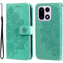 Mobigear Flowers Housse OnePlus 15 Etui Porte-Monnaie - Vert