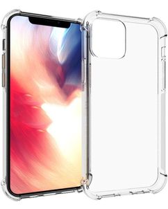 Mobigear Cushion Coque Transparente iPhone 12 Coque arrière en TPU Souple Anti-Chocs - Transparent