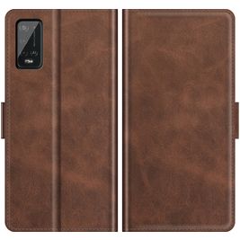 Mobigear Slim Magnet Housse Wiko Power U20 Etui Porte-Monnaie - Marron