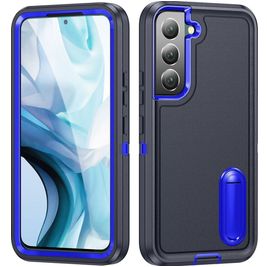 Mobigear Rugged Stand Coque Samsung Galaxy S23 Coque arrière Rigide Anti-Chocs avec Support Amovible - Dark Blue