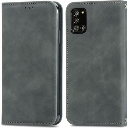 Mobigear Retro Slim Housse Samsung Galaxy A32 5G Etui - Gris