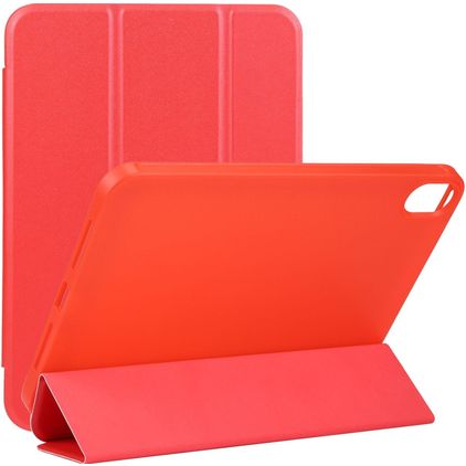 Mobigear Tri-Fold Gel Coque iPad Mini 7 (2024) Etui en TPU,Similicuir - Rouge
