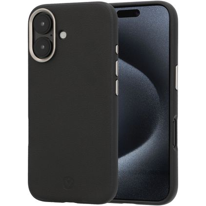 Valenta Style Coque iPhone 16 MagSafe Coque arrière - Noir