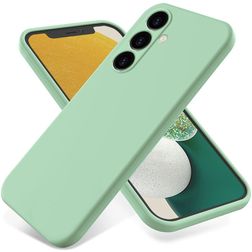 Mobigear Rubber Touch Coque Samsung Galaxy S24 FE Coque arrière en Silicone - Vert