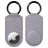 Valenta Snap Coque Cuir véritable Porte-clés pour Apple AirTag - Violet