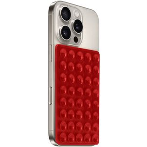 Mobiparts Sticky Pad Support de téléphone à ventouse - Rouge Universel
